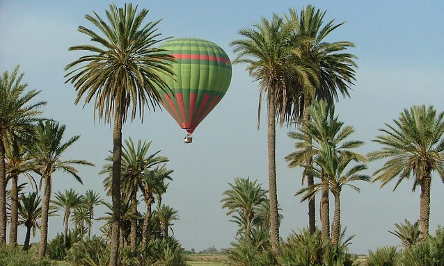 hot air balloon in Marrakech